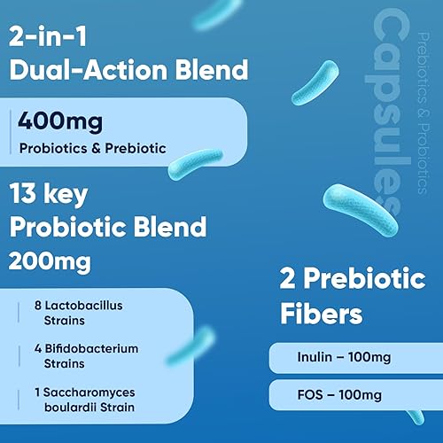 Miniatura 2 de WeightWorld Prebióticos y probióticos para mujeres y hombres 50 mil millones de UFC para la salud digestiva y apoyo inmunológico Probióticos y