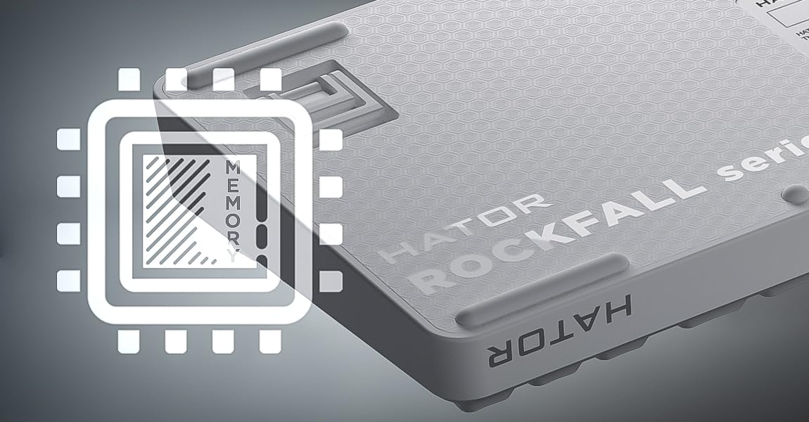 HATOR Rockfall 3 TKL - Teclado inalámbrico para videojuegos, intercambiable en caliente, RGB, Gasket Mount, batería de 4000 mAh, 2,4 GHz/Bluetooth/USB, PBT Keycaps, QMK/VIA, DE Layout, Mac/Windows