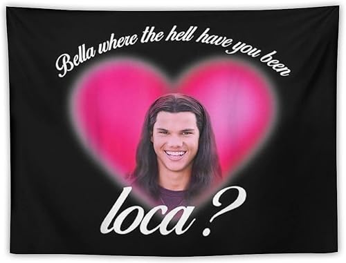 Where The Hell Have You Been Loca - Tapiz divertido de 60 x 40 pulgadas, diseño de memes, boutique, telón de fondo decorativo para colgar en la