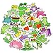 QTL Lot de 50 autocollants en forme de grenouille pour bouteilles d'eau, ordinateur portable, adolescentes, filles, grenouille