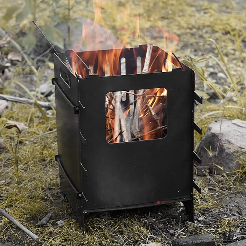 Parrilla portátil para el hogar con altura regulable y diseño de trípode desmontable 5