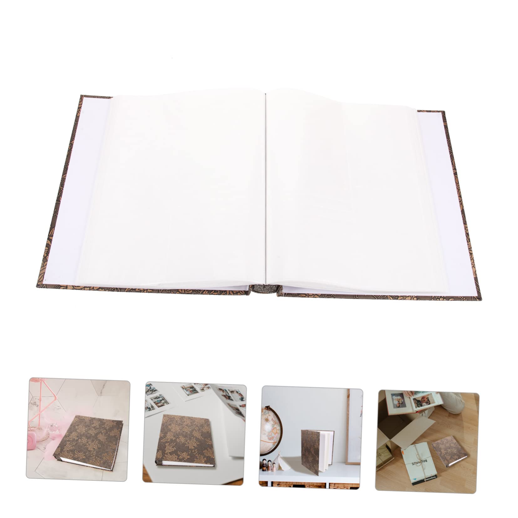 OUNONA Album Photo en Cuir Pochettes en Plastique, pour Stockage des Photos et Vision Claire, Remise de Diplôme Fêtes