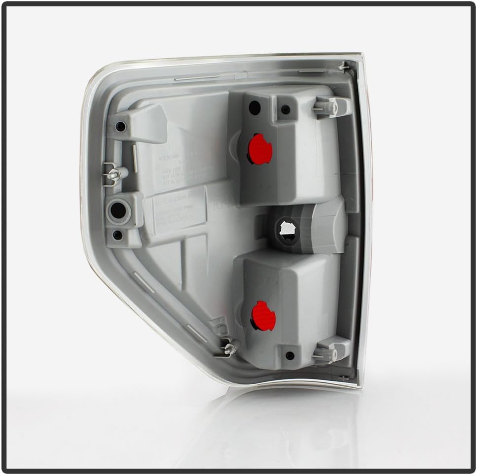 ACANII - For 2009-2014 Ford F150 Styleside Pickup Truck Chrome Trim Tail Light Rear Brake Lamp Assembly Passenger Side