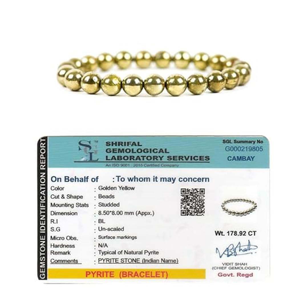 Orgonite Shop Golden Pyrite Crystal Healing Bracelet For Prosperity And Confidence | Adjustable Chakra Bracelet For Positive Energy Healing | Unisex Adult (B0BVHLD5B5) Amazon Price History, Amazon Price Tracker