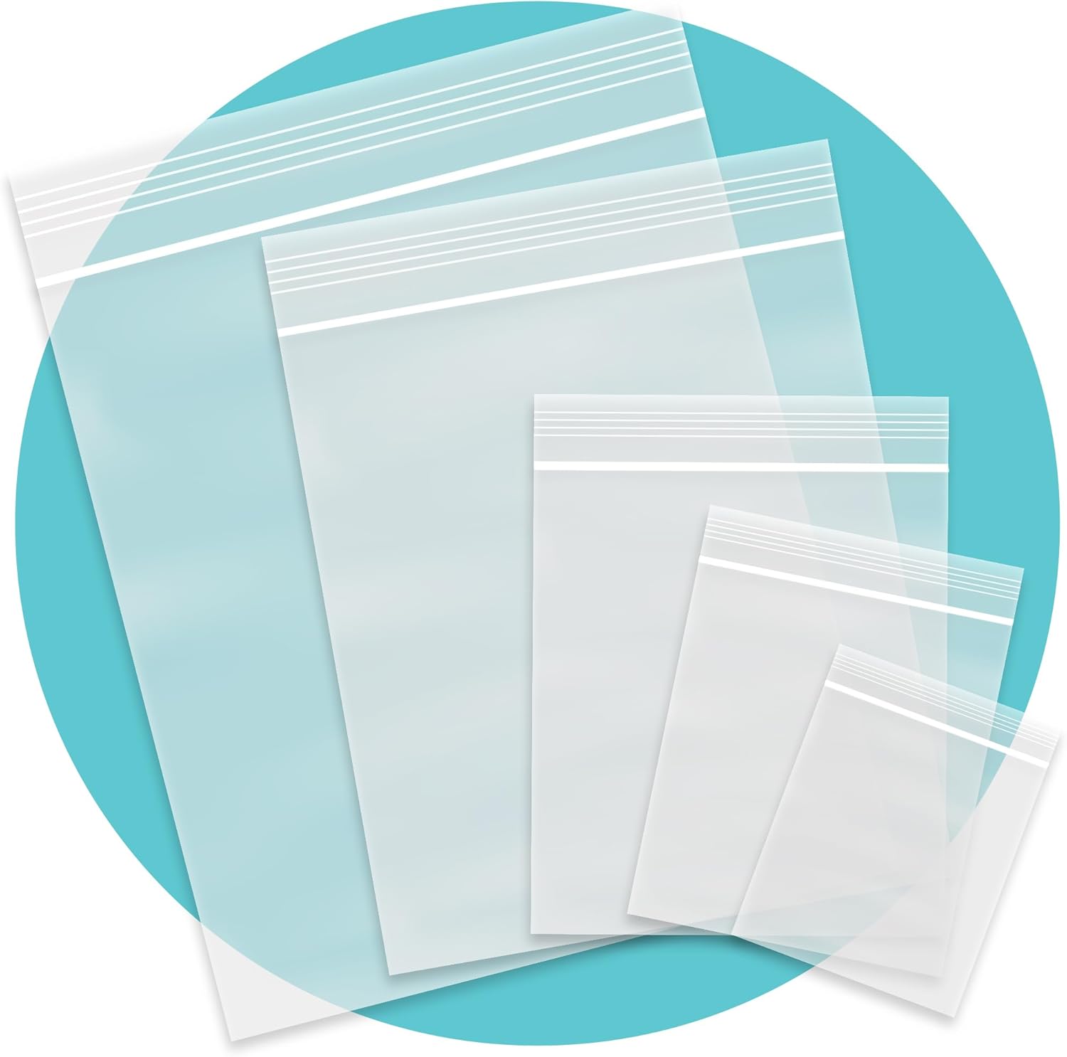 Triplast Grip Seal Clear Plastic Bags Pick Qty & Size 500 x G4 (3