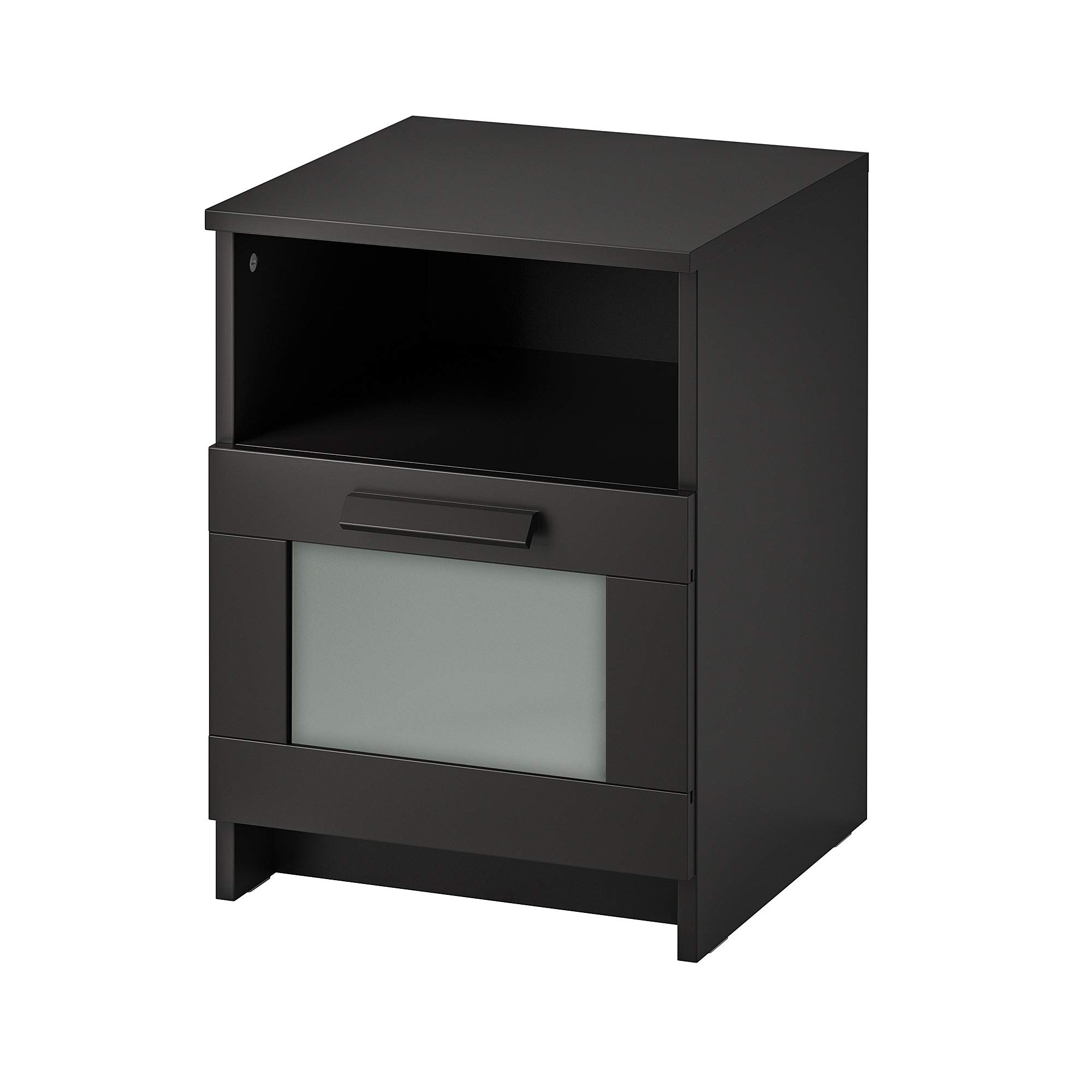 Ikea Brimnes Wood Nightstand Table - Black-image-13