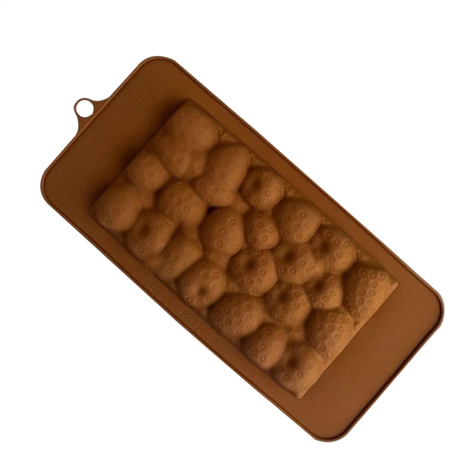 Stampo in silicone con forma di fragola per cioccolatini Silicone Morbido | Stampo Fondente Silicone Per Cioccolatini, Gelatine E Budini