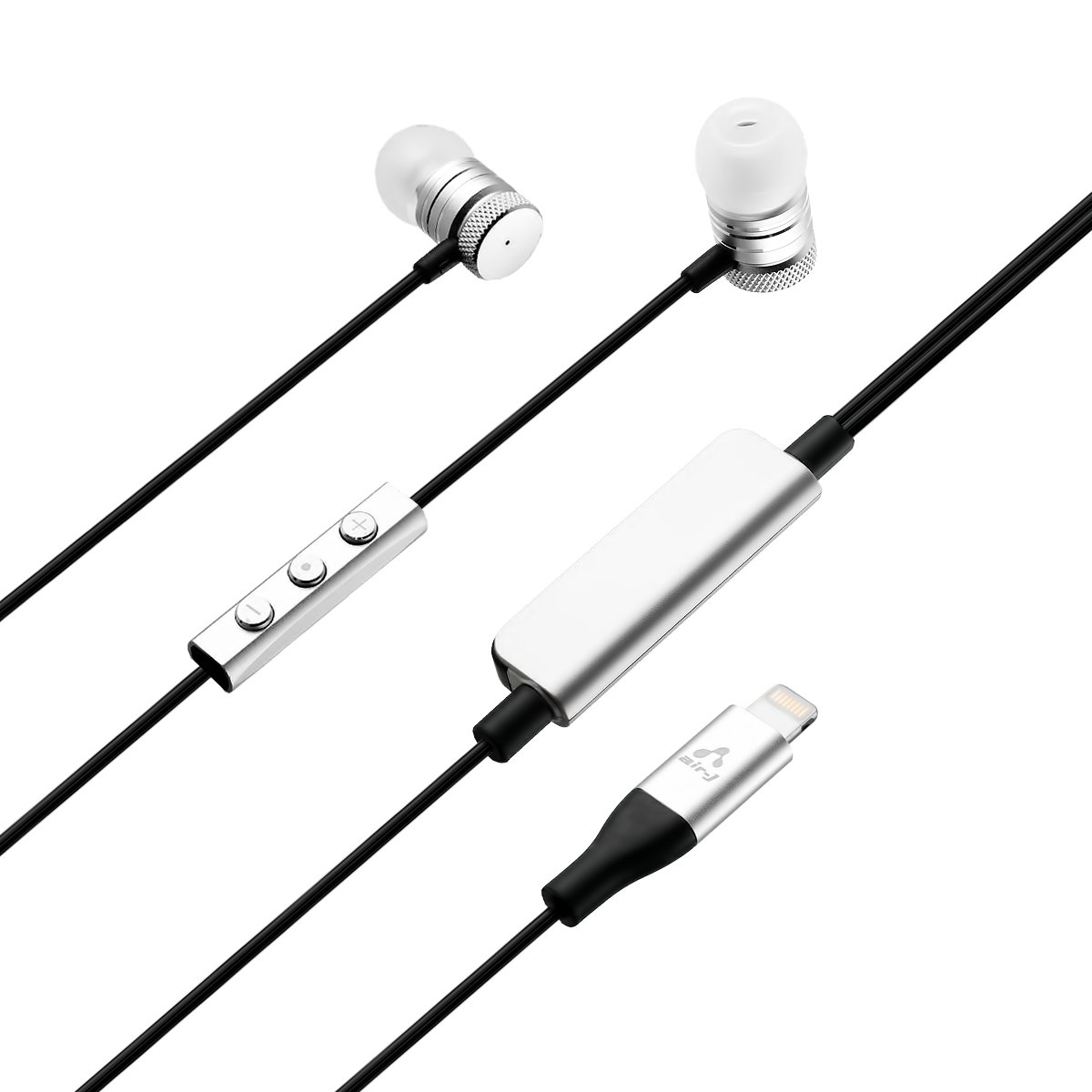 エアージェイ MFi(アップル) 認証 ライトニング接続イヤホン カナル型 ハイレゾ対応 HAL-ES1 WH (ホワイト) エアージェイ MFi(アップル) 認証 ライトニング接続イヤホン