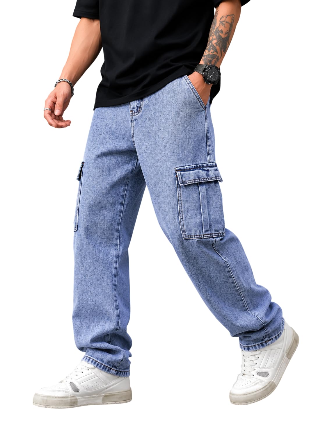 Men's Comfortable Casual Denim Jeans | Men's Solid Straight Fit Jeans | Mid Rise Denim Pants | Regular Fit Stretchable Jeans-picture-26