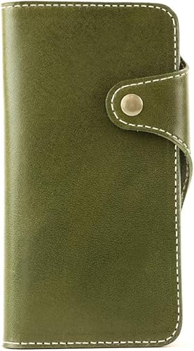 [Native Creation] iPhone 14 ケース 9色 全機種 スマホケース 手帳型 本革 栃木レザー 日本製 (iPhone14, OLIVE)