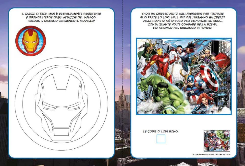 Avengers. 100 sfide. Attività e giochi. Con adesivi. Ediz. illustrata