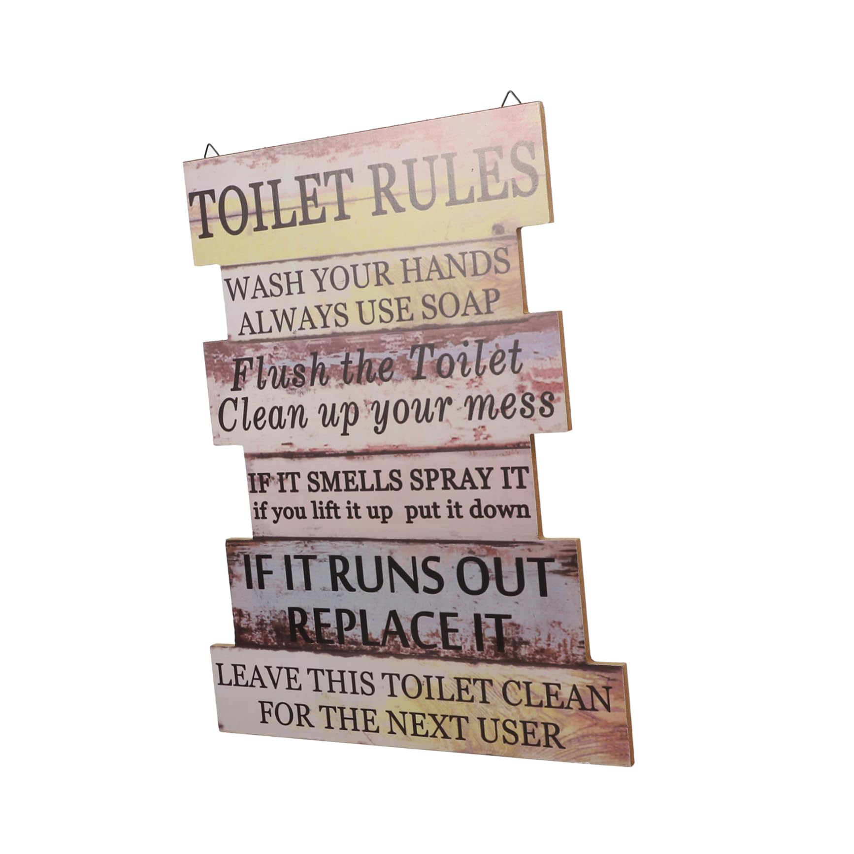 Règles de toilette Alipis plaque vintage, cadeau idéal crémaillère