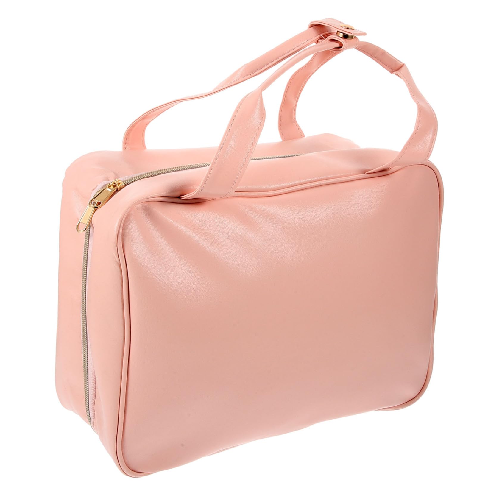 Trousse de Toilette Imperméable Cuir PU avec Crochet Suspendu Sac Maquillage et Rangement Voyage Femme Compartiments Multiples et Poignée Portable Organisateur Cosmétique