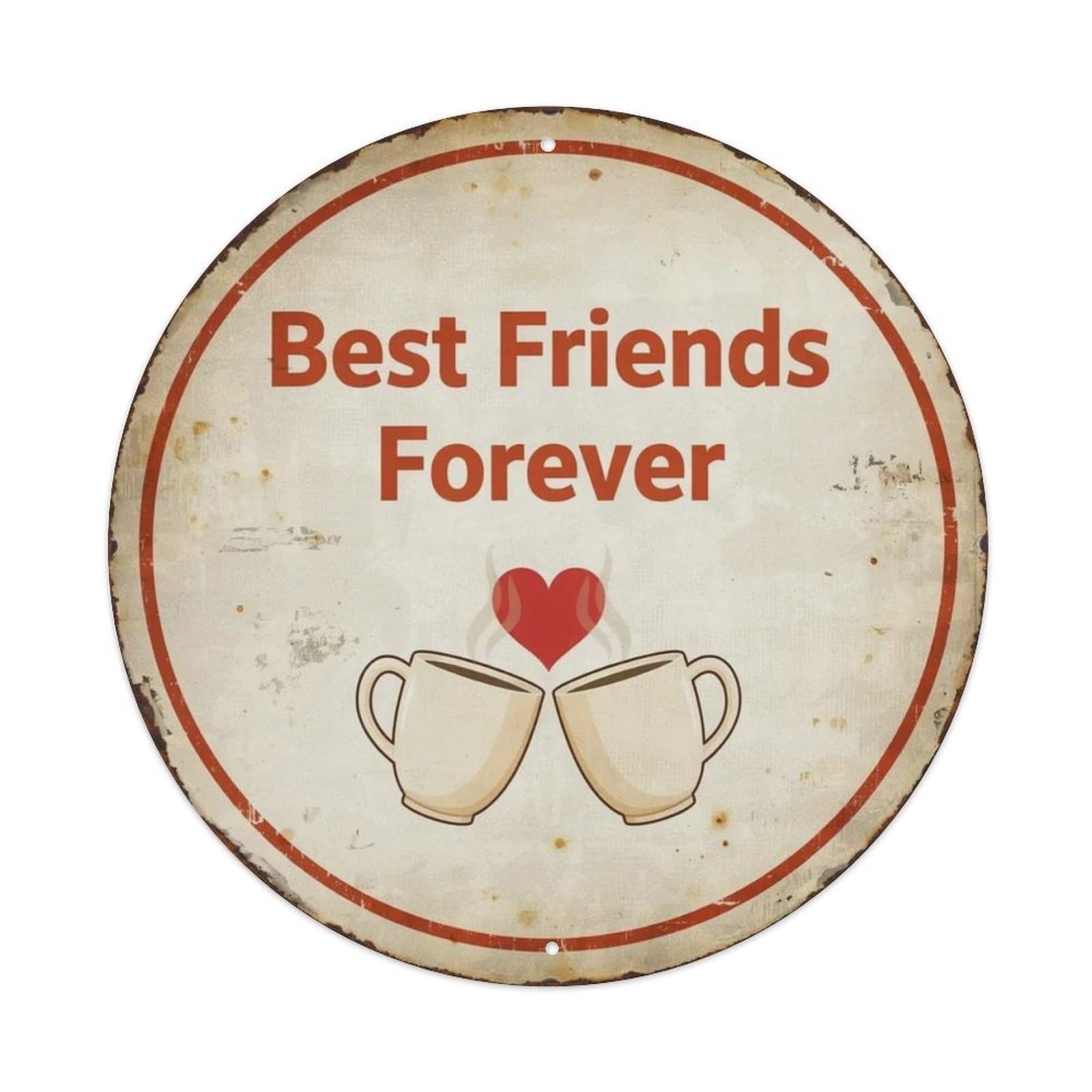 Best Friends Forever (1) - 副本 Metal Tin Sign Plaque
