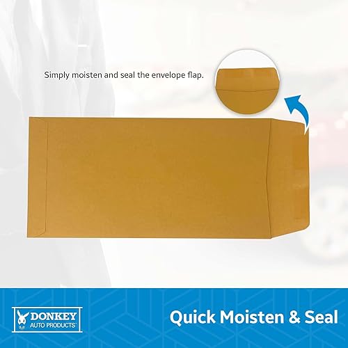 Miniatura 2 de Sobres impresos para matrícula, húmedos y sellados (100 preimpresos por paquete)