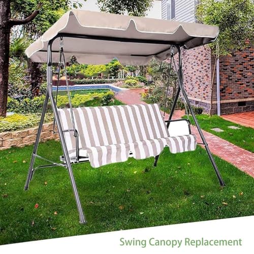 Columpio de jardín exterior GAOXIAO para disfrutar del balcón con toldo ajustable verde 3