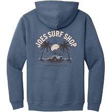 JOES SURF SHOP Mens Early Bird Logo Pullover Hooded Sweatshirts S-5XL
