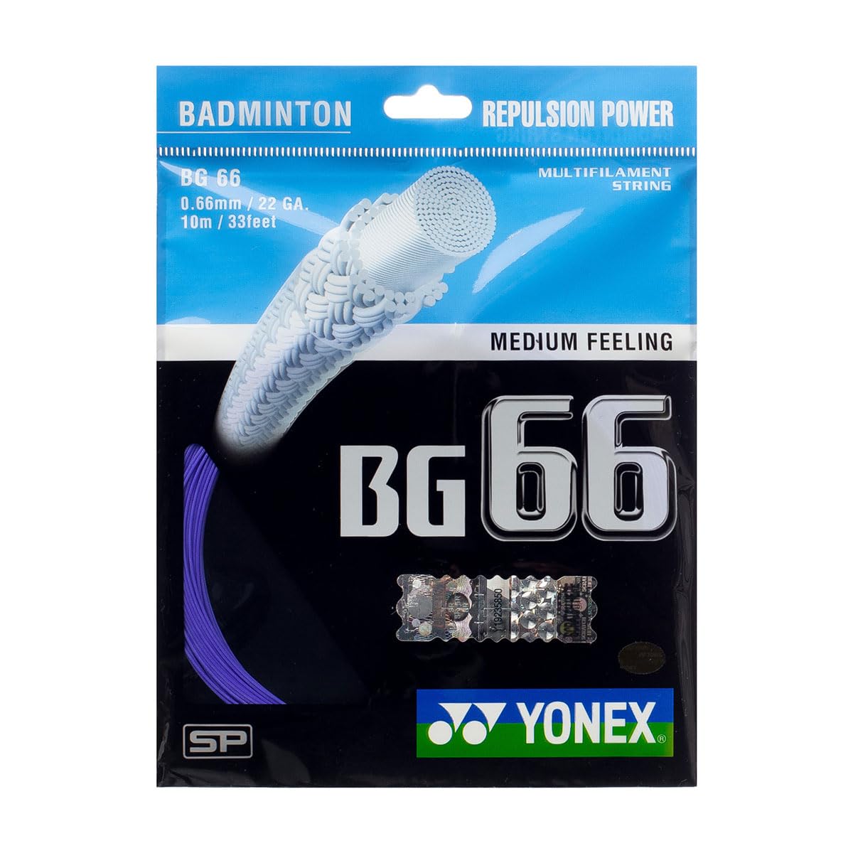 YONEX BG-66 - Corda per Racchetta da Badminton, 10 m