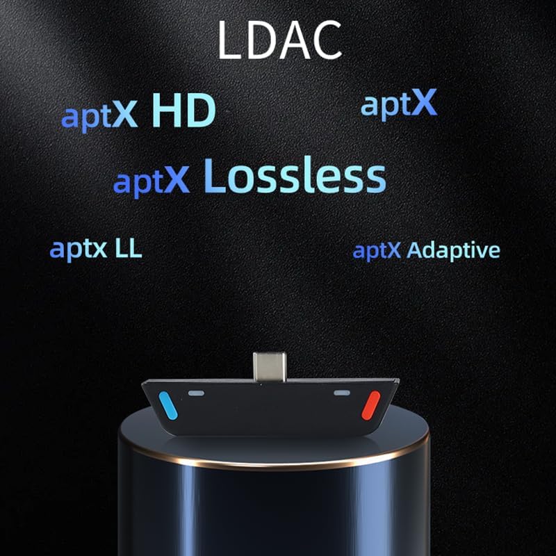 eppfun Le Audio USB C Bluetooth 5.4 Transmitter for Mobile/Game Player/PS5 to Wireless Headphones Earbuds, LDAC/AptX Lossless/Adaptive/Low Latency/Auracast