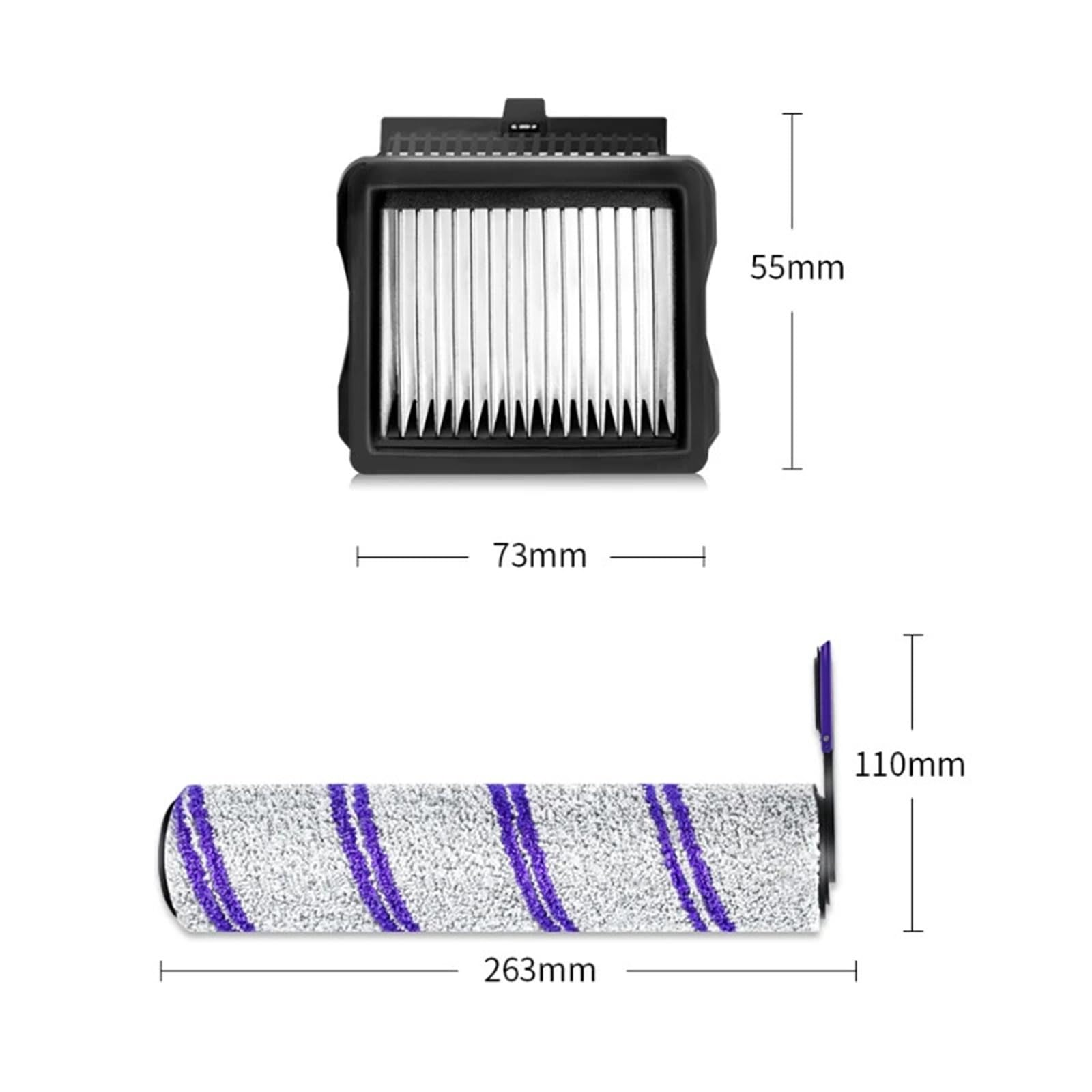 Kit Filtro HEPA for Spazzola A Rullo, Compatibile Con Narwal S20 Pro