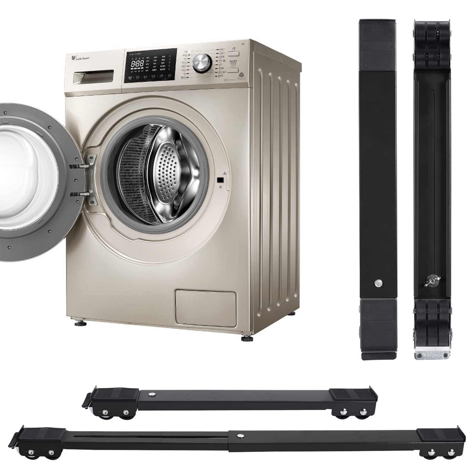 Buy Adjustable Extendable Appliance Roller Stand Mobile Trolley Base