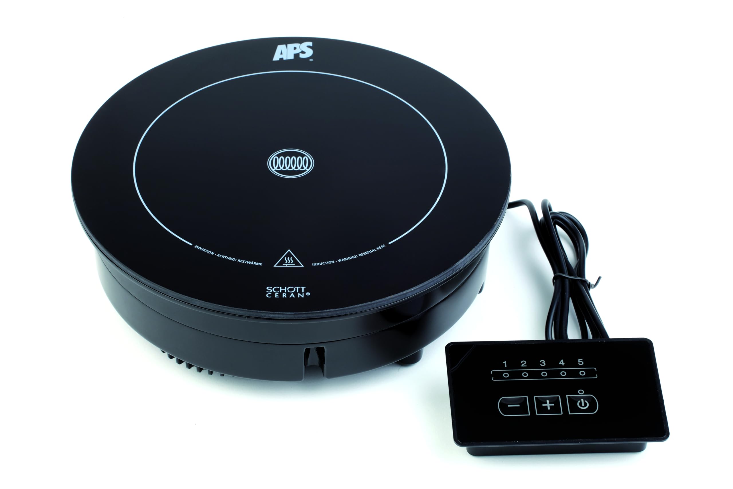 Dispone de placa de inducción M, regulador para chafing dish serie de globo y sopas con forma de bola de globo 700 Watt, de diámetro Induktionspllatte 24 cm