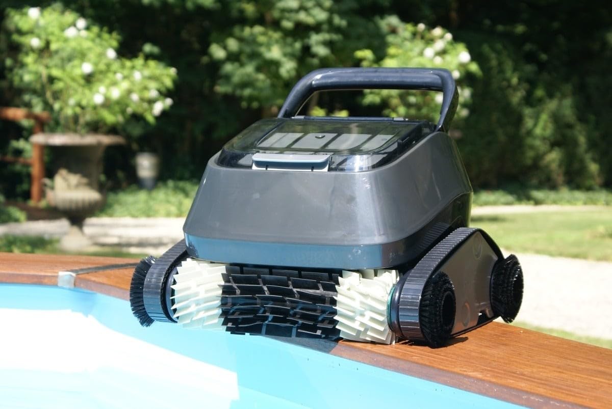 8STREME - Robot Piscine Électrique Fond et Parois 7320-V2 | Cycles de Nettoyage 1H ou 3H| Visualisation du Contenu du Panier | Faible Consommation Électrique | pour Piscines jusqu'à 11x5.50m