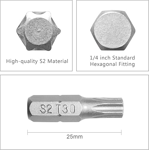 Miniatura 6 de PH2 Phillips Juego de 20 puntas Phillips de acero de aleación S2 de alta calidad, puntas de inserción de destornillador de 1 pulgada de largo,