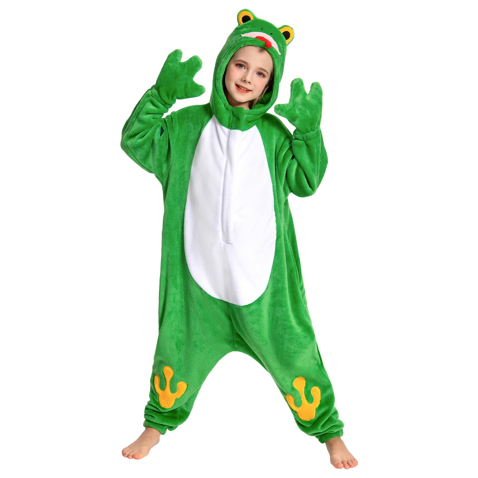 OLAOLA Combinaison Pyjama Garçons Filles Animaux Costume Unisexe Enfant Onesie Carnaval Halloween Cosplay Deguisement Kigurumi Pyjamas Fête Vêtements de Nuit