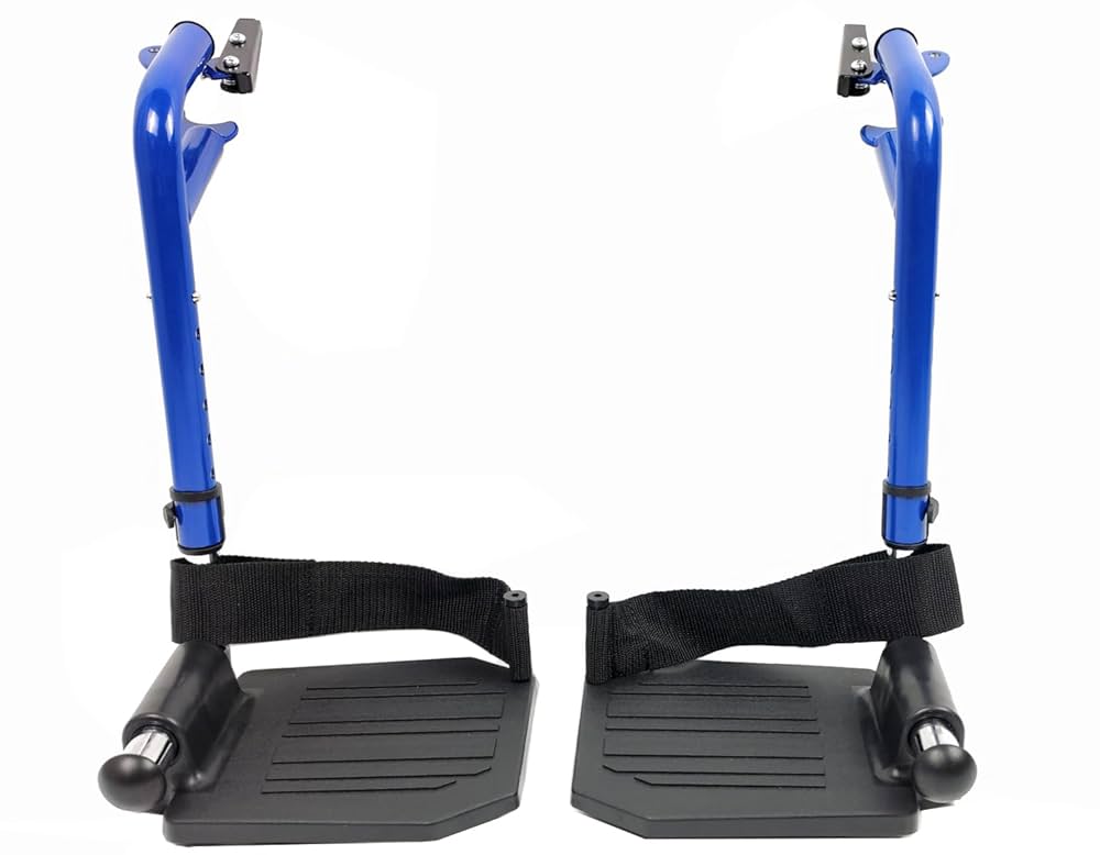 REPTIRE CARE Ⅰ・Ⅱ Blue Streak Wheelchair footrest Replacement,Economy Footrest