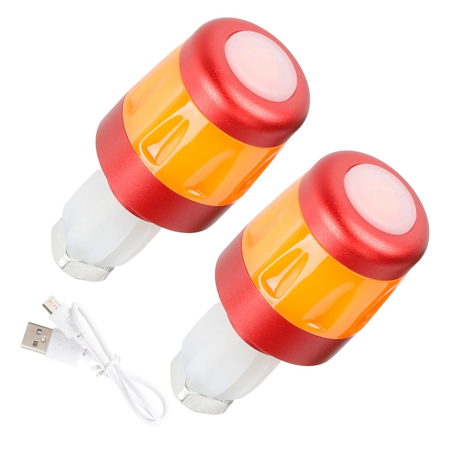 Intermitentes para Bicicleta Puño Manillar LED Impermeable Recargable