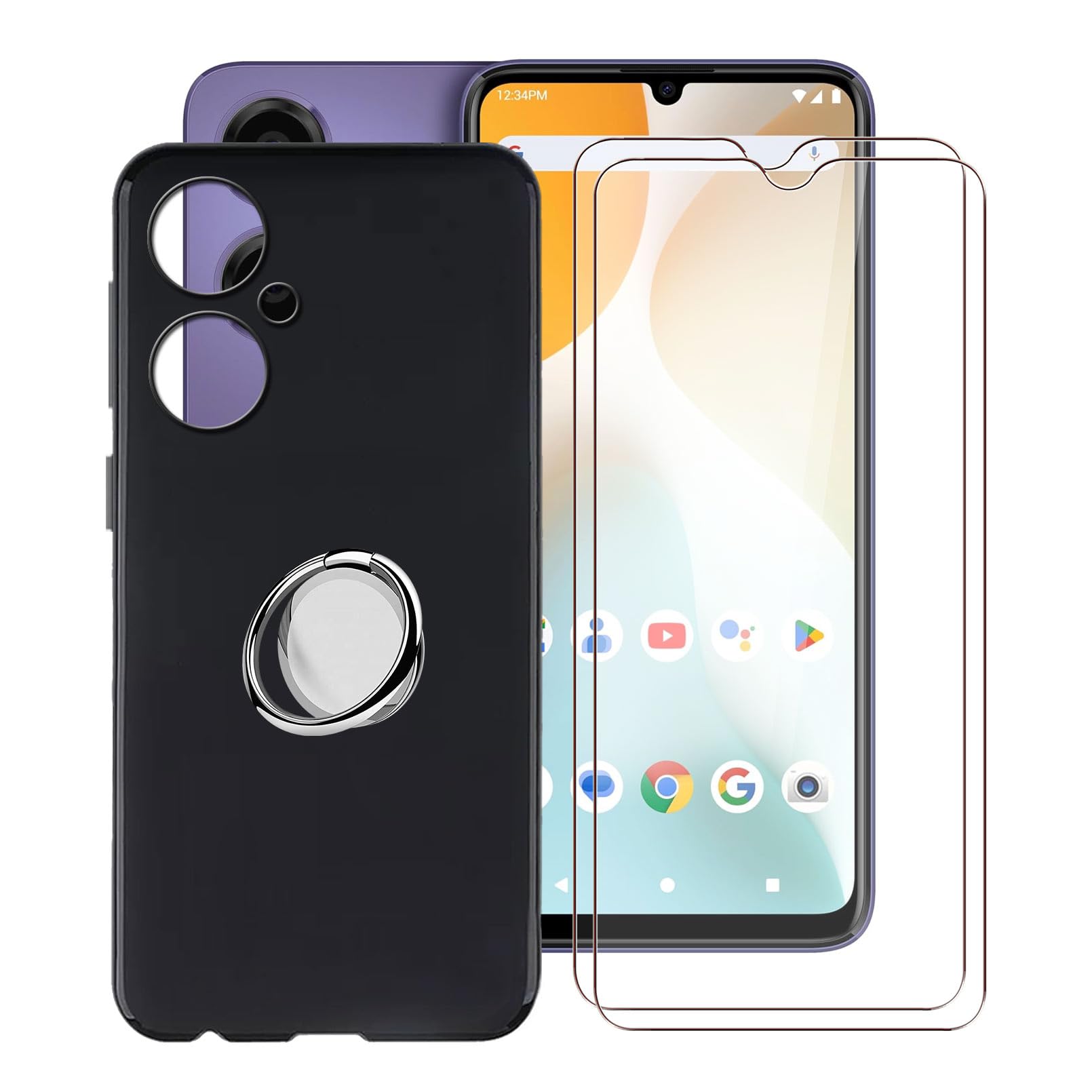 Amazon.com: HGJTFANY Phone Case for BLU G64 (6.80") + 2 X Protective Film, with 360 Cell Phone Metal Ring Holder, Ultra-Thin Black Soft TPU Cover Shockproof Bumper Case for BLU G64 : Amazon.com: HGJTFANY Phone Case for BLU G64 (6.80") + 2 X Protective Film, with 360 Cell Phone Metal Ring Holder, Ultra-Thin Black Soft TPU Cover Shockproof Bumper Case for BLU G64 :