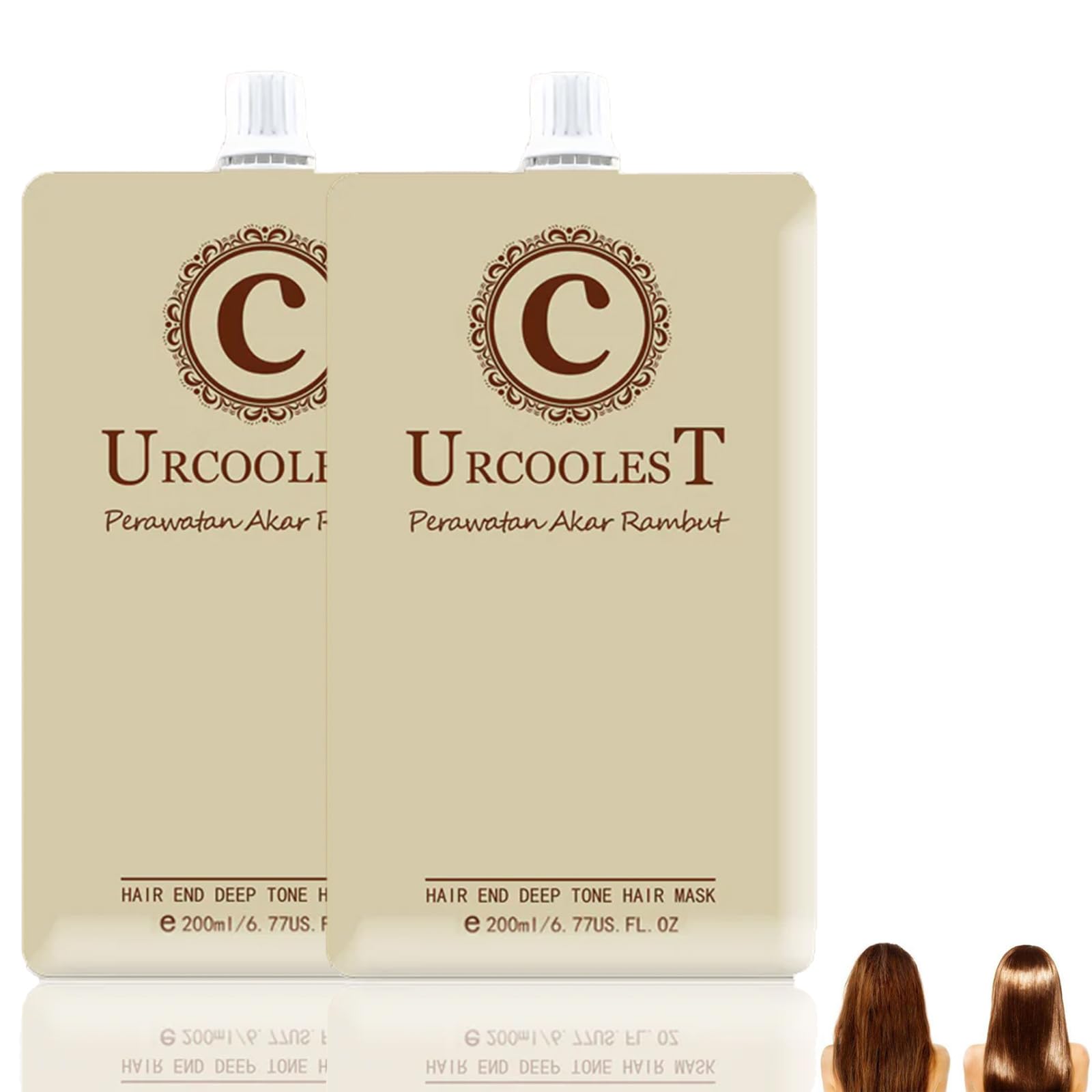 URCOOLEST Magical Hair Mask Molecular Repair Hair Mask 200ML Advanced Molecular Deep Conditioning for Dry Hair Hair Ends Hydration Hair Root Treatment