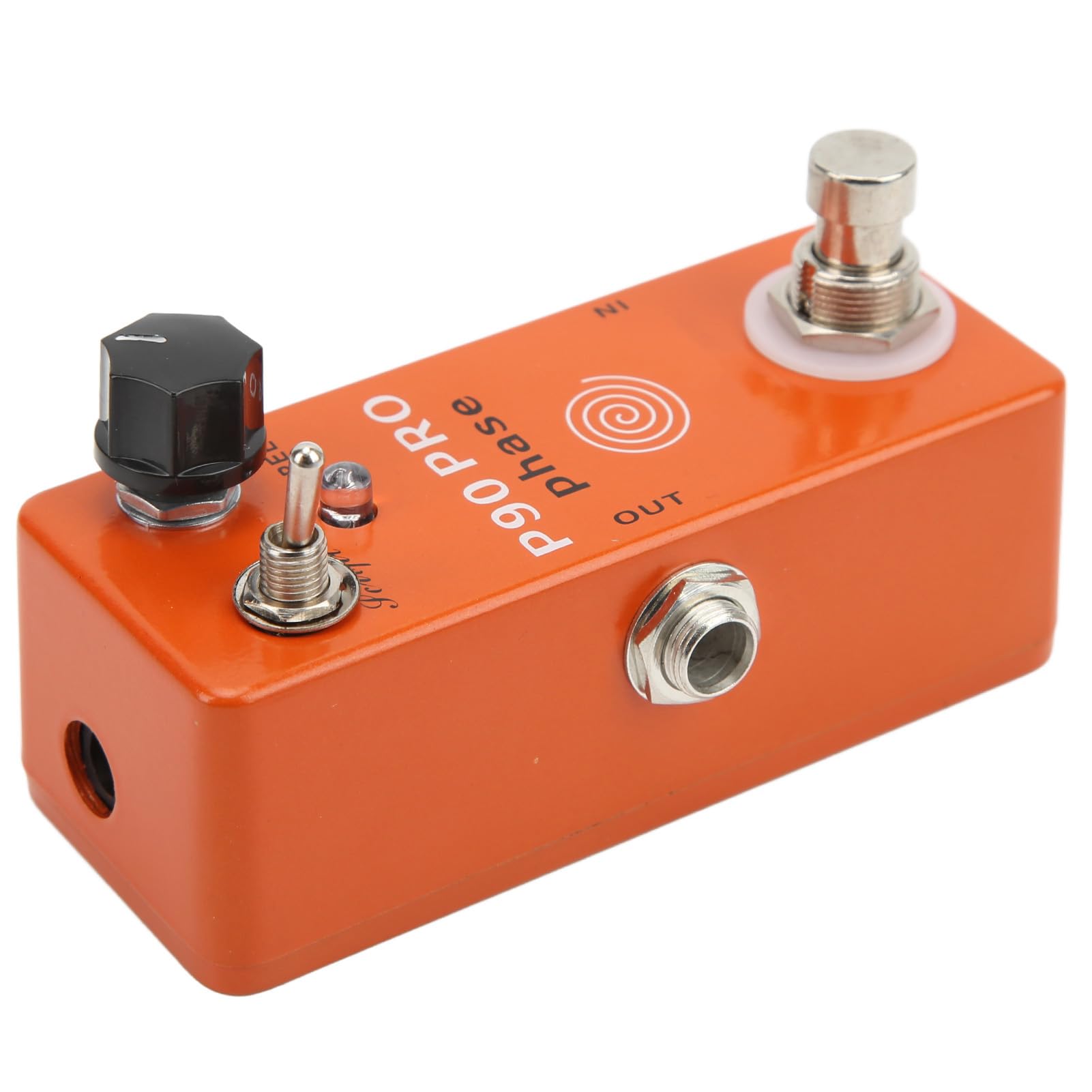RiToEasysports Pedal de Efectos de Guitarra, Efecto de Fase True Bypass, Perilla de Ajuste de Velocidad de Metal, Pedal Phaser para Guitarra Eléctrica