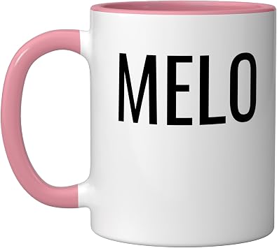Melo Ceramic Mug, Pink/White, 11oz