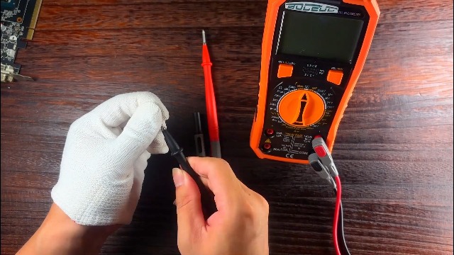 Image of Slim Reach Flat Blade Test Probe Set with Stainless Steel Tip, 1000V Voltage, 10A Current for Fluke Test Leads Multimeter