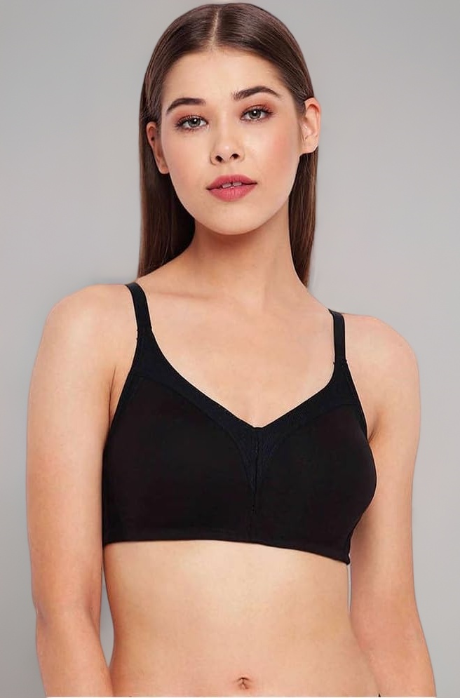 Enamor AB75 M Frame No Bounce Full Support Cotton Bra for Women - Non-Padded Non-Wired & Full Coverage with Cooling Technology | Available in Solid Colours