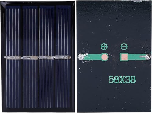 Miniatura 5 de HOHXFYP Mini panel solar de 2V 0.28W,Panel solar policristalino,Panel solar policristalino al aire libre ligero y portátil de ahorro de energía