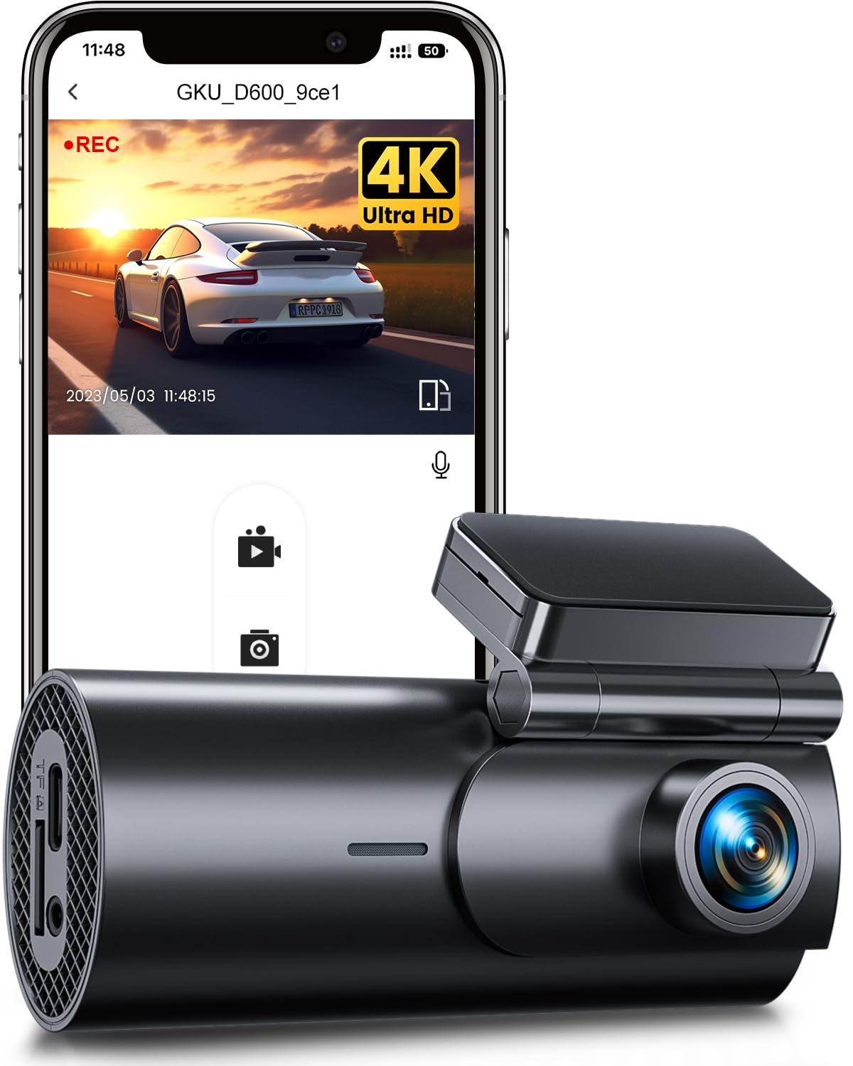 Dash Cam, Registratore per Auto Full HD 1080P