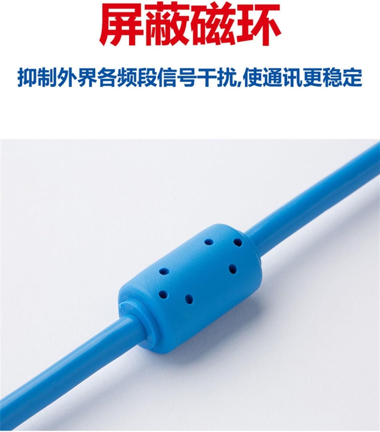 AFPX Series PLC Programming Cable USB Square Port Data Cable Communication Download Cable Square Port Cable(Gold Plated Blue 3 Meters)