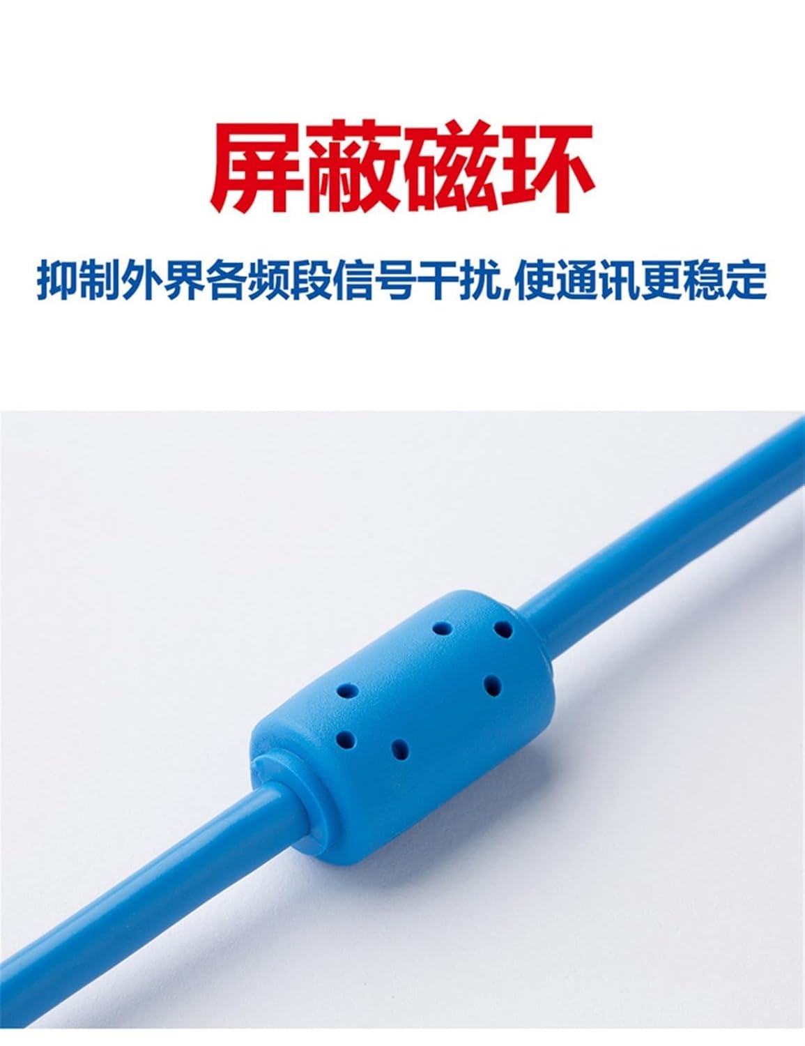 AFPX Series PLC Programming Cable, USB Square Port Data Cable, Communication Download Cable, Square Port Cable(Gold Plated Blue 2m)
