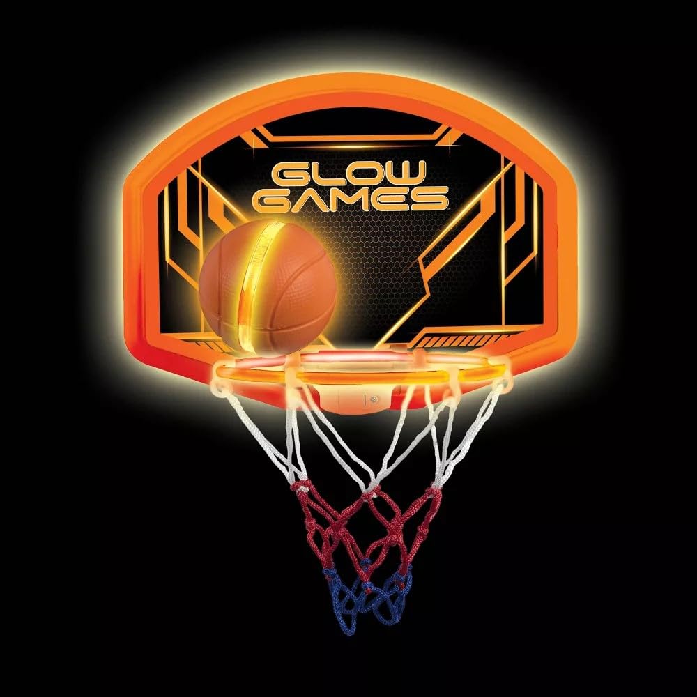 Big Time Toys Glow Games LED Basketball Game with Ball