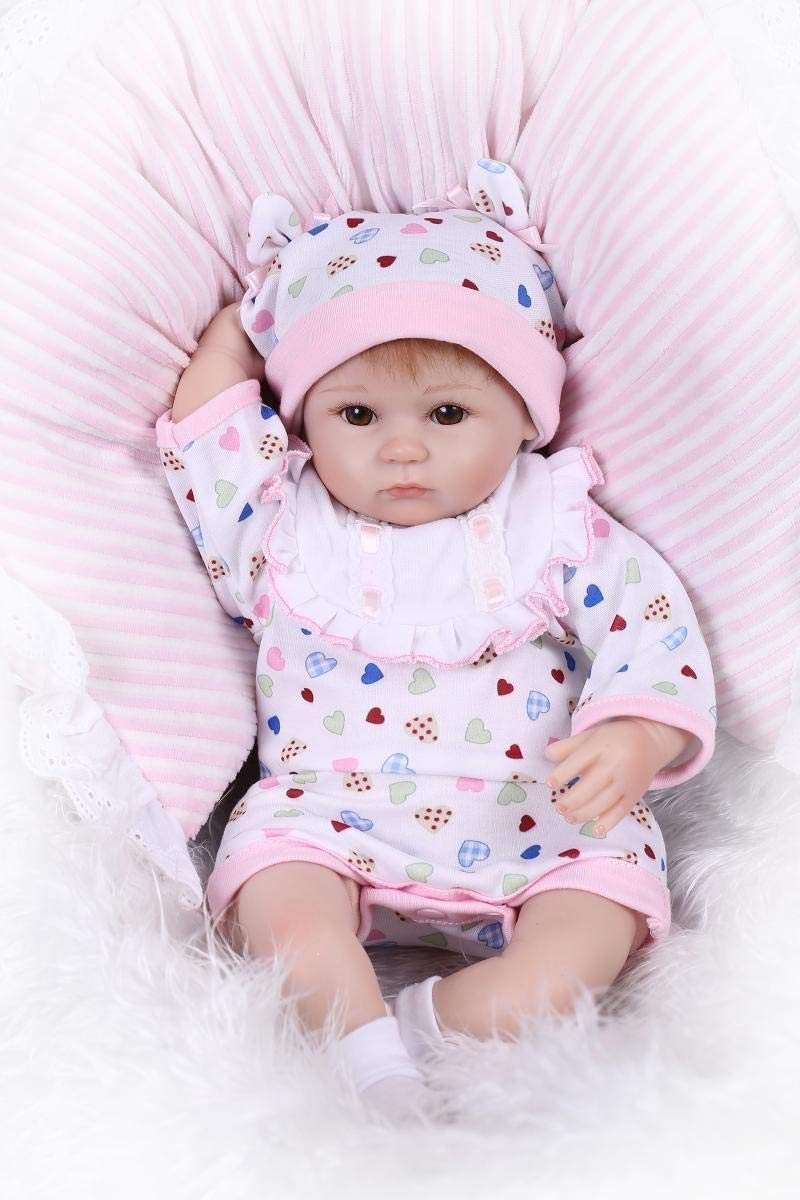 Pinky Soft Vinyl Silicone 17 43cm Real Life Like Reborn Baby Doll Realistic Newborn Dolls Girl Toy Magnet Pacifier Xmas Gift Buy Online In Aruba At Desertcart