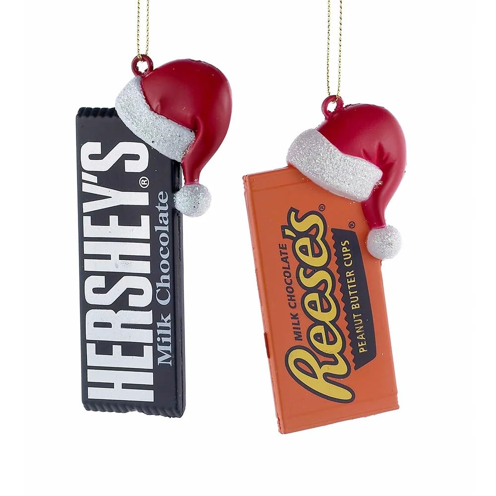 Suspension Reese's Kurt Adler en édition festive avec bonnet de Noël