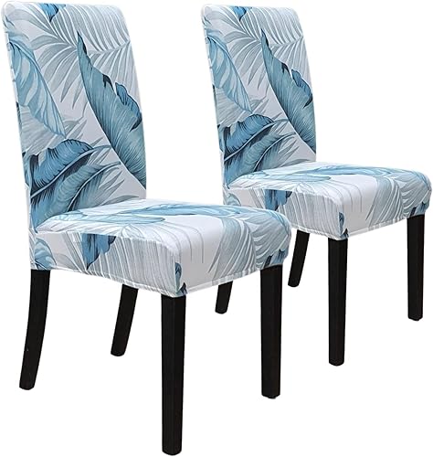 Miniatura 59 de SPRINGRICO Fundas para sillas de comedor, paquete de 6, fundas elásticas para sillas de comedor, de elastano, lavables, fundas para sillas Parsons