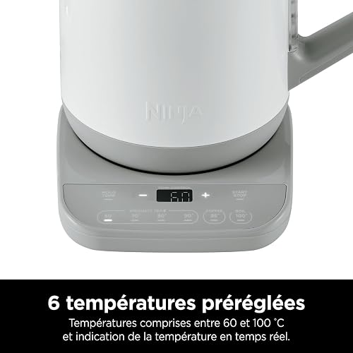 Ninja Bollitore Elettrico con Temperatura di Precisione, Bianco | Display LED, 1,7L, con Controllo della Temperatura, Facile da Usare, Bollitura Rapida e Mantenimento della Temperatura - 5