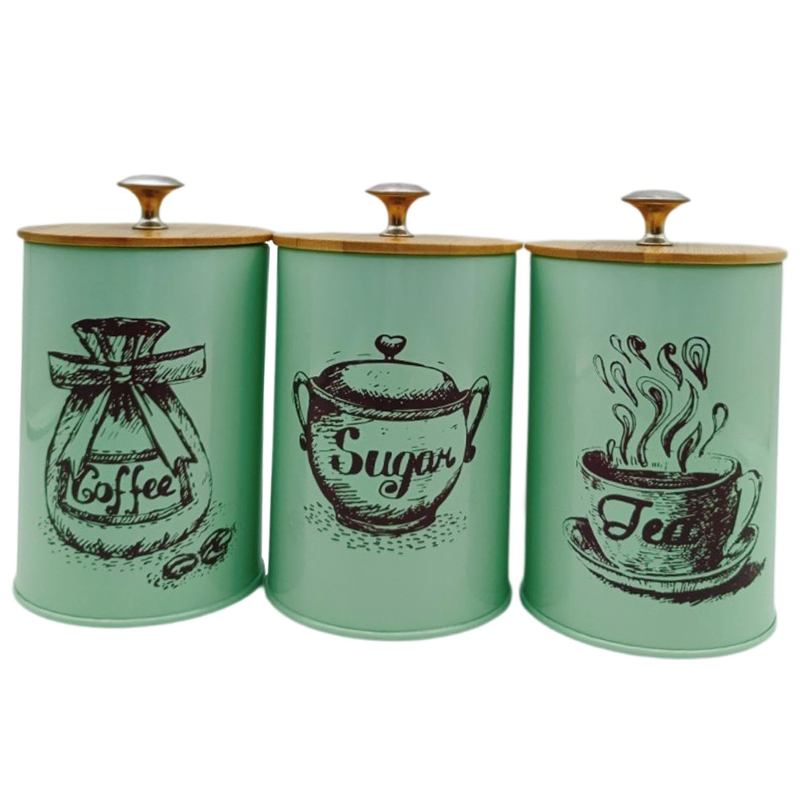 Botes De Café Té Azúcar Con Diseño Rústico Moderno