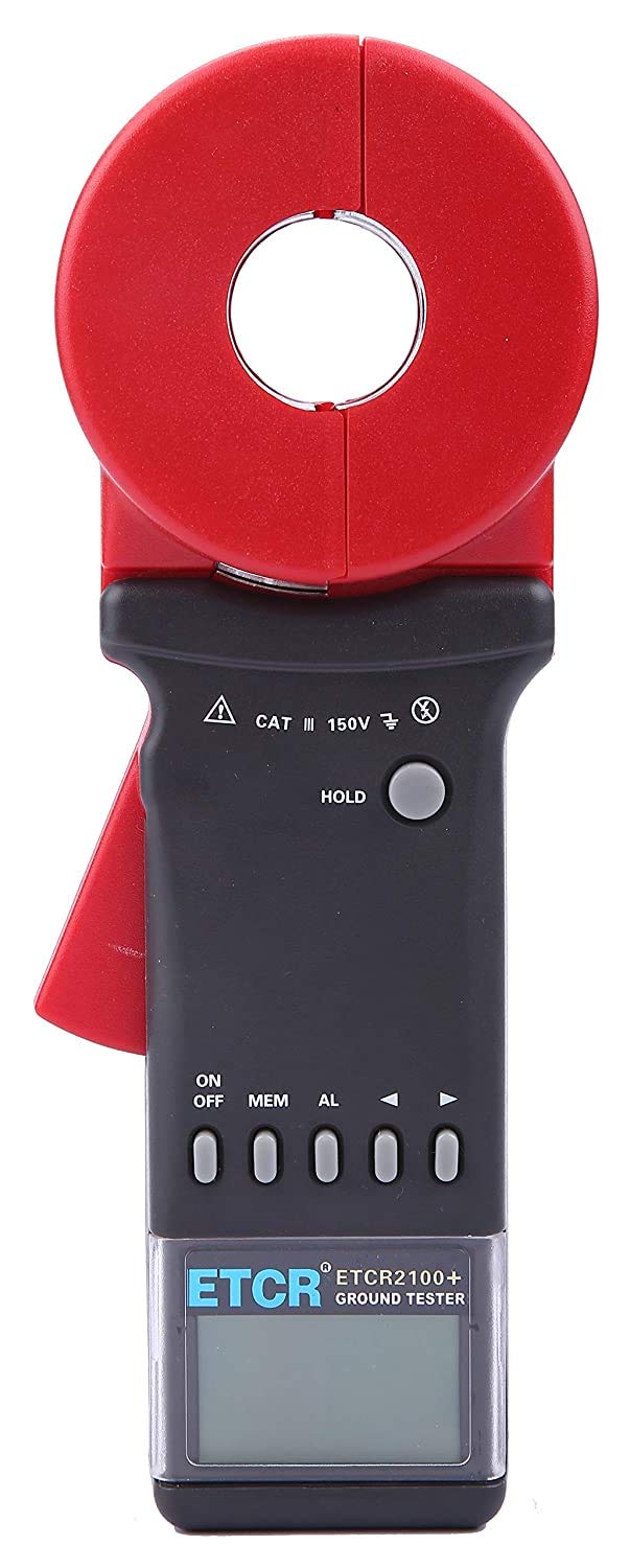 RaeSung Digital Ground Resistance Tester ETCR2100+ Earth Resistance Tester 0.01-1200ohm with RS232 Interface 99 Sets Data Memory