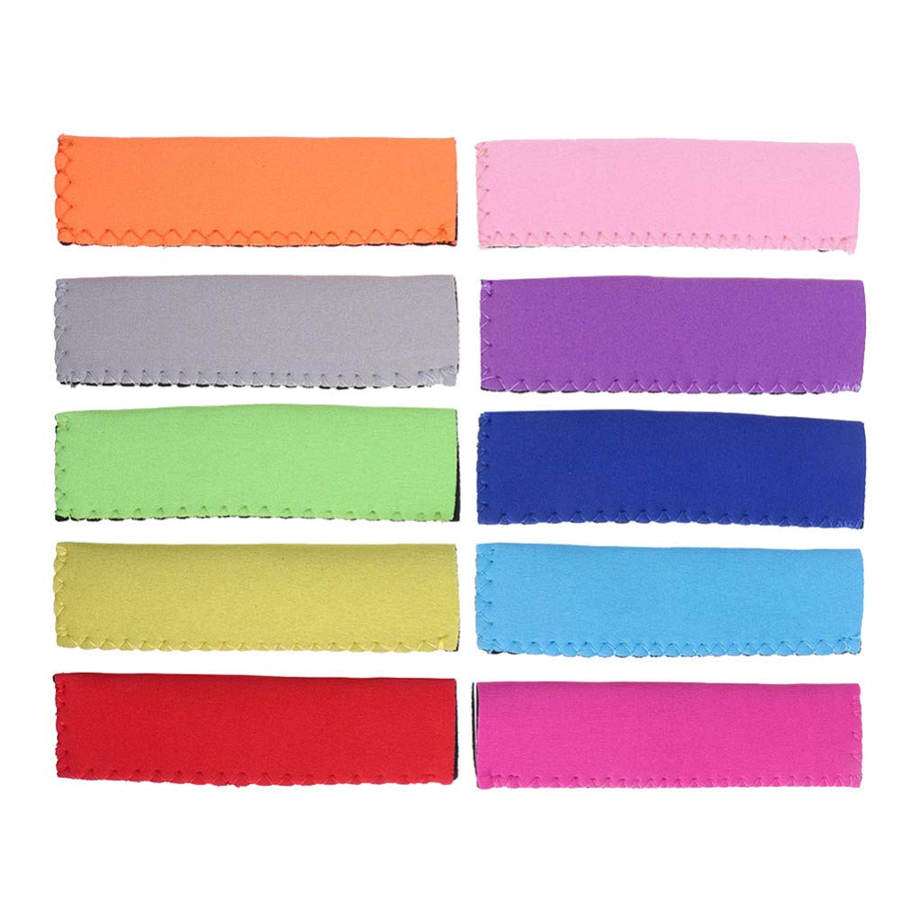 20pcs Popsicle Holders Ice Pop Neoprene Sleeves Freezer Popsicle Holders Bags for Party Drink