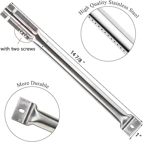 Miniatura 3 de Hisencn Kit de reparación para Master Forge 1010037, 1010048 modelos de parrilla de gas, quemadores de acero inoxidable, piezas de repuesto de